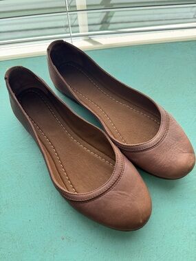Frye - Classic Brown Leather Ballet Flats - Womens